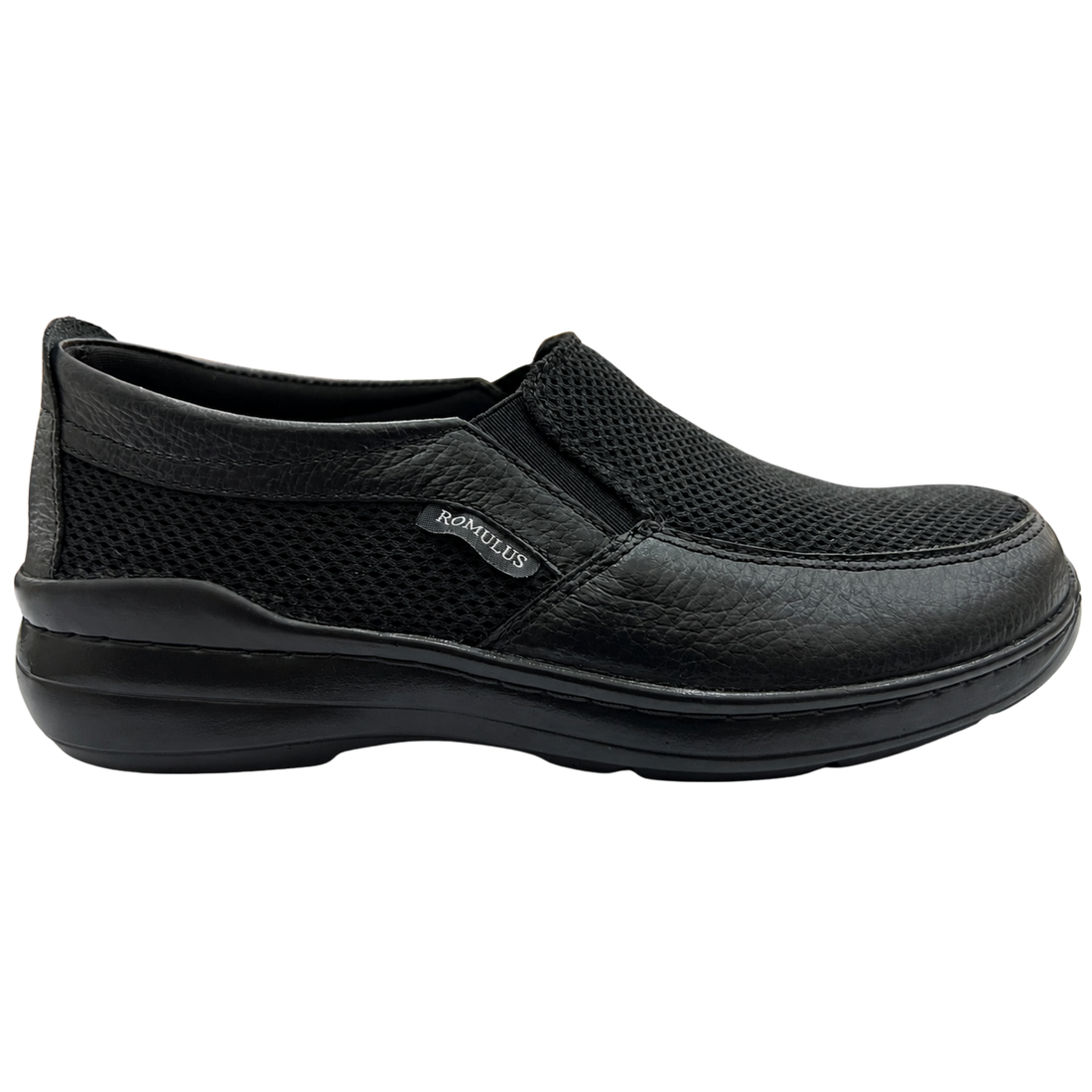 Zapato Rómulo Combinado Cuero y Textil para Hombre — Ref. 9043