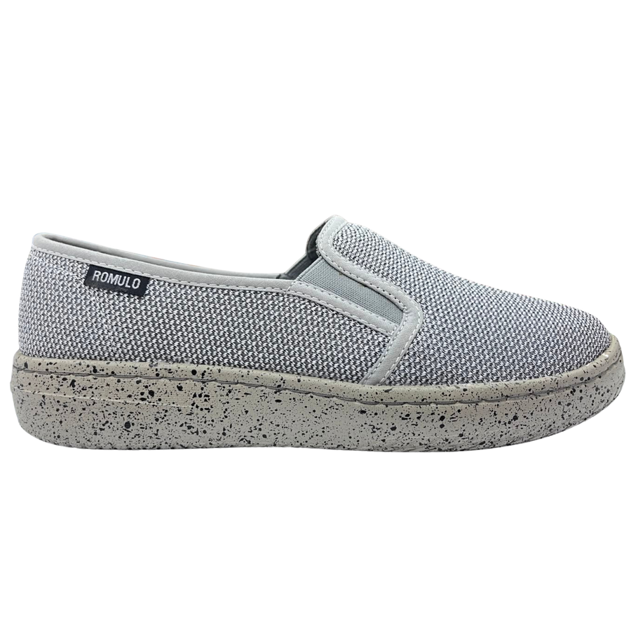 Zapato Rómulo en Textil Blanco Gris Oxfo para Mujer — Ref. 3867