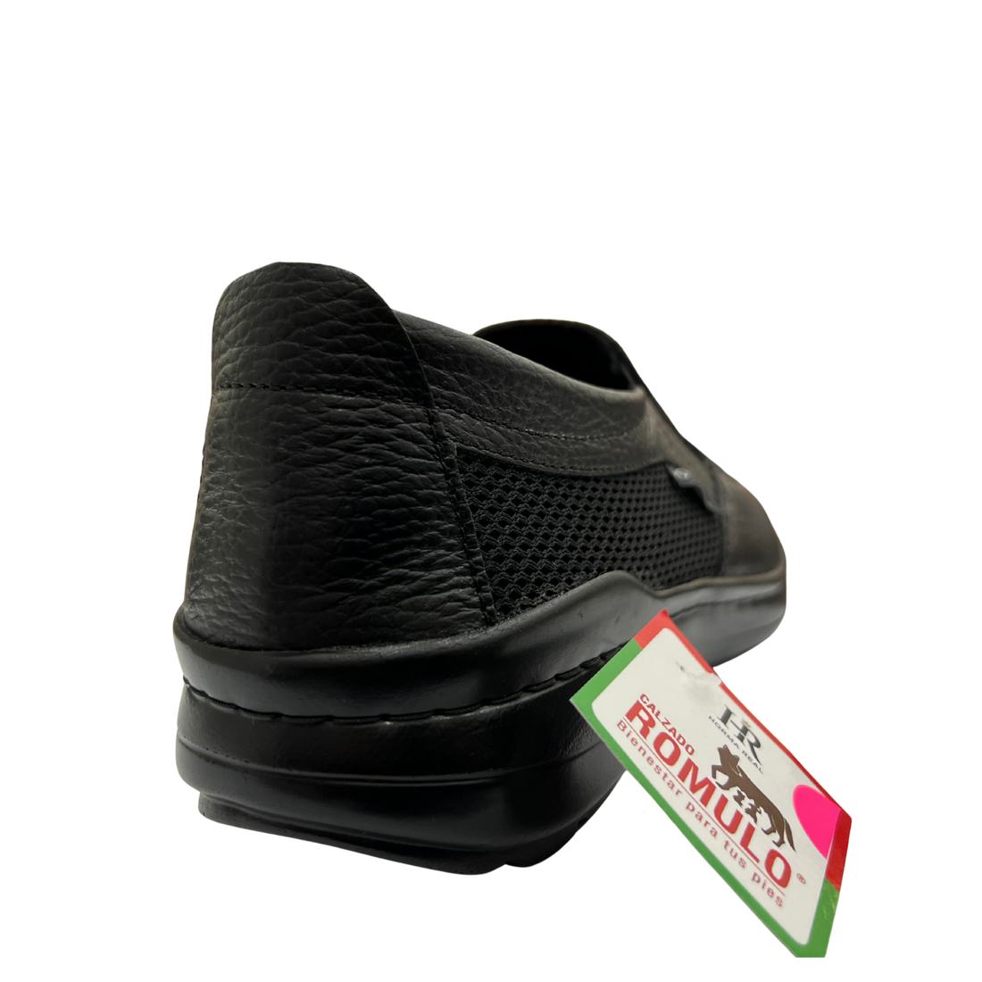 Zapato Rómulo Combinado Cuero y Textil para Hombre — Ref. 9043
