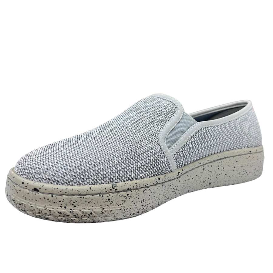 Zapato Rómulo en Textil Blanco Gris Oxfo para Mujer — Ref. 3867