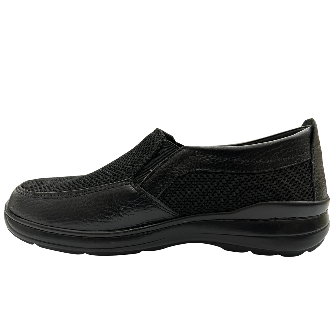 Zapato Rómulo Combinado Cuero y Textil para Hombre — Ref. 9043