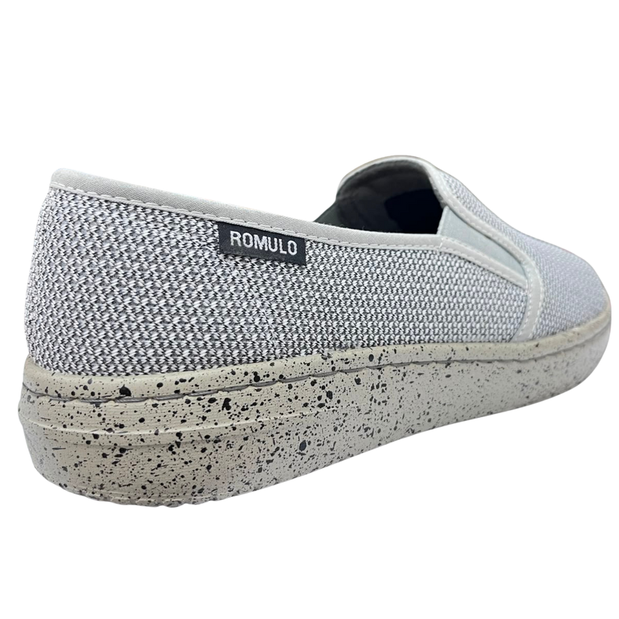 Zapato Rómulo en Textil Blanco Gris Oxfo para Mujer — Ref. 3867