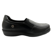 Zapato Rómulo en Cuero y Textil Miel para Mujer — Ref. 3813