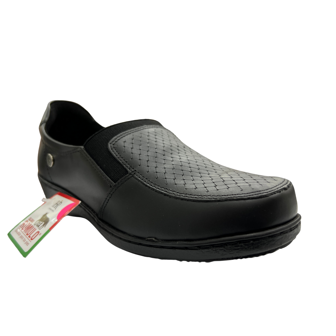 Zapato Rómulo en Cuero y Textil Miel para Mujer — Ref. 3813