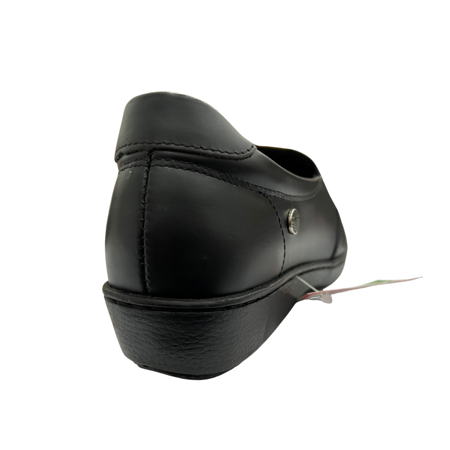 Zapato Rómulo en Cuero y Textil Miel para Mujer — Ref. 3813 — vista 3