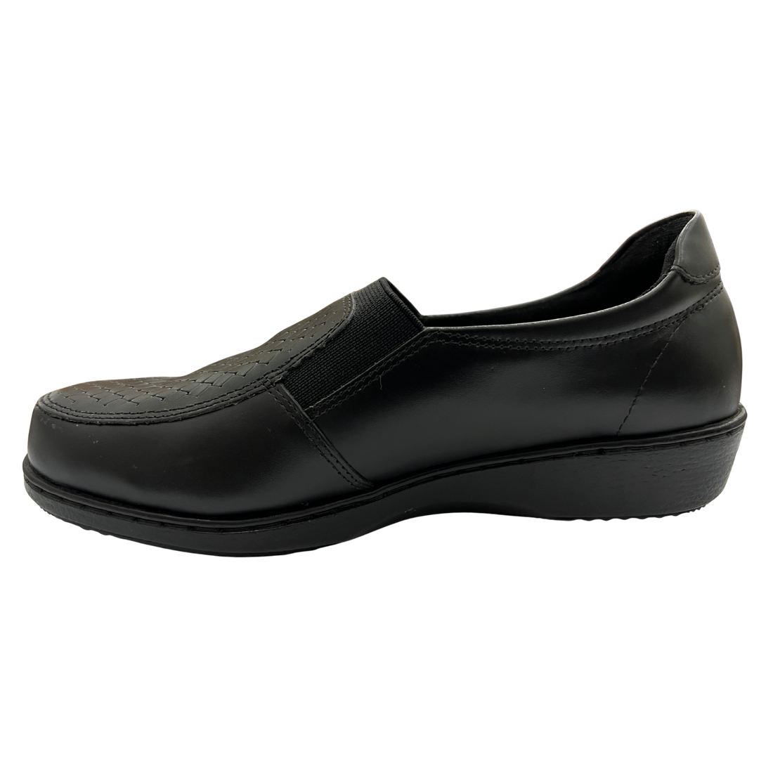 Zapato Rómulo en Cuero y Textil Miel para Mujer — Ref. 3813