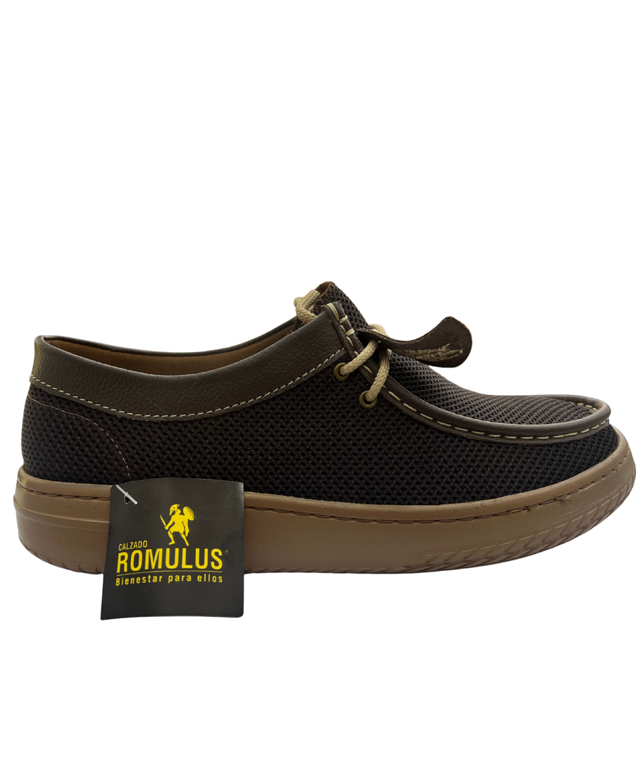 Mocasín Rómulo Tipo Wallabee en Cuero French para hombre