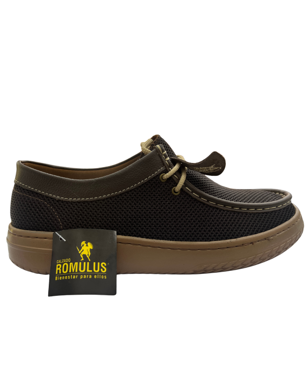 Mocasín Rómulo Tipo Wallabee en Cuero French para hombre