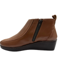 Botín Rómulo en Cuero Café para Mujer — Ref. 6373