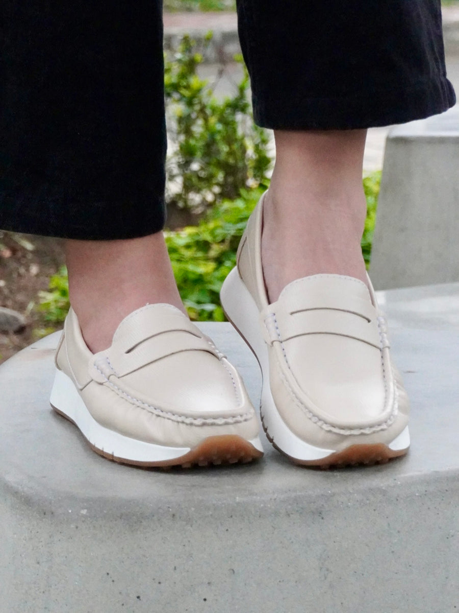 Mocasín Penny Tejido a Mano para Mujer
