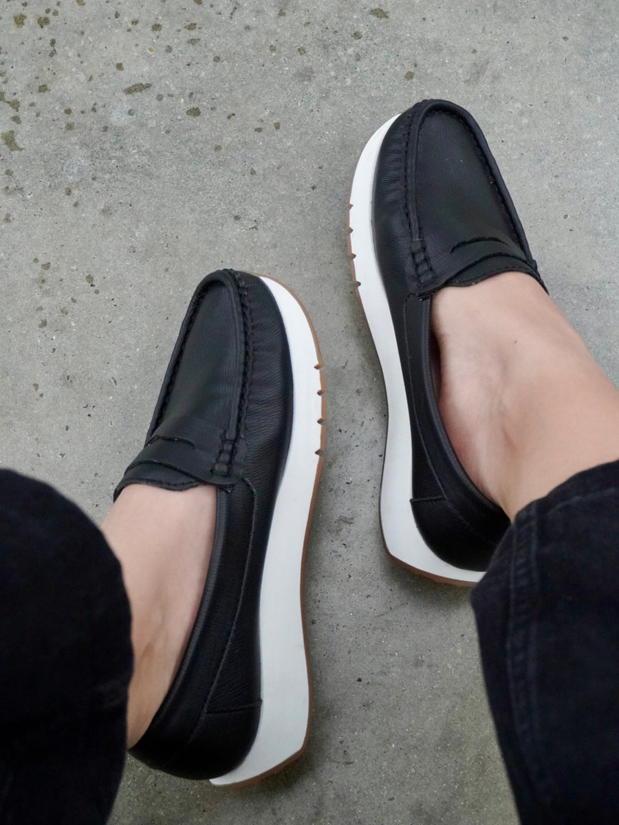Mocasín Penny Tejido a Mano para Mujer