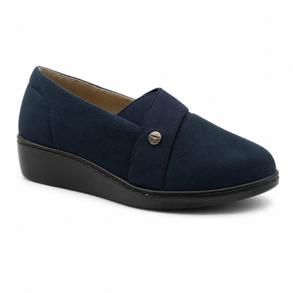 Zapato Rómulo en Cuero Azul para Mujer — Ref. 3106