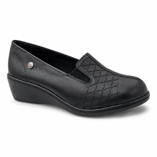 Mocasín Rómulo en Negro para Mujer — Ref. 3768
