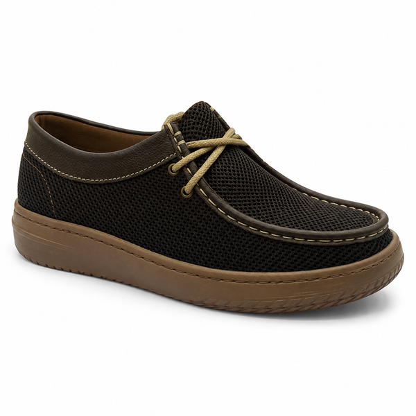 Mocasín Rómulo Tipo Wallabee en Cuero para Hombre — Ref. 9180 — French