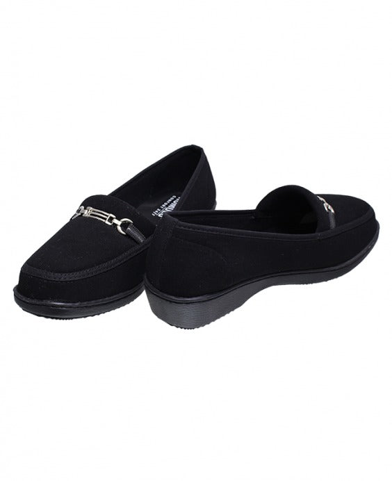 Mocasín  Gamuza Negro para Mujer 3596