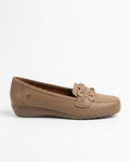 Mocasín Rómulo en Cuero Arena para Mujer — Ref. 3787