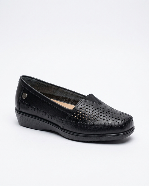 Mocasín Rómulo en Cuero Beige para mujer