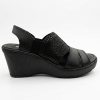Zapato Rómulo de Tacón en Cuero Negro para Mujer — Ref. 5012