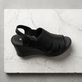 Zapato Rómulo de Tacón en Cuero Negro para Mujer — Ref. 5012