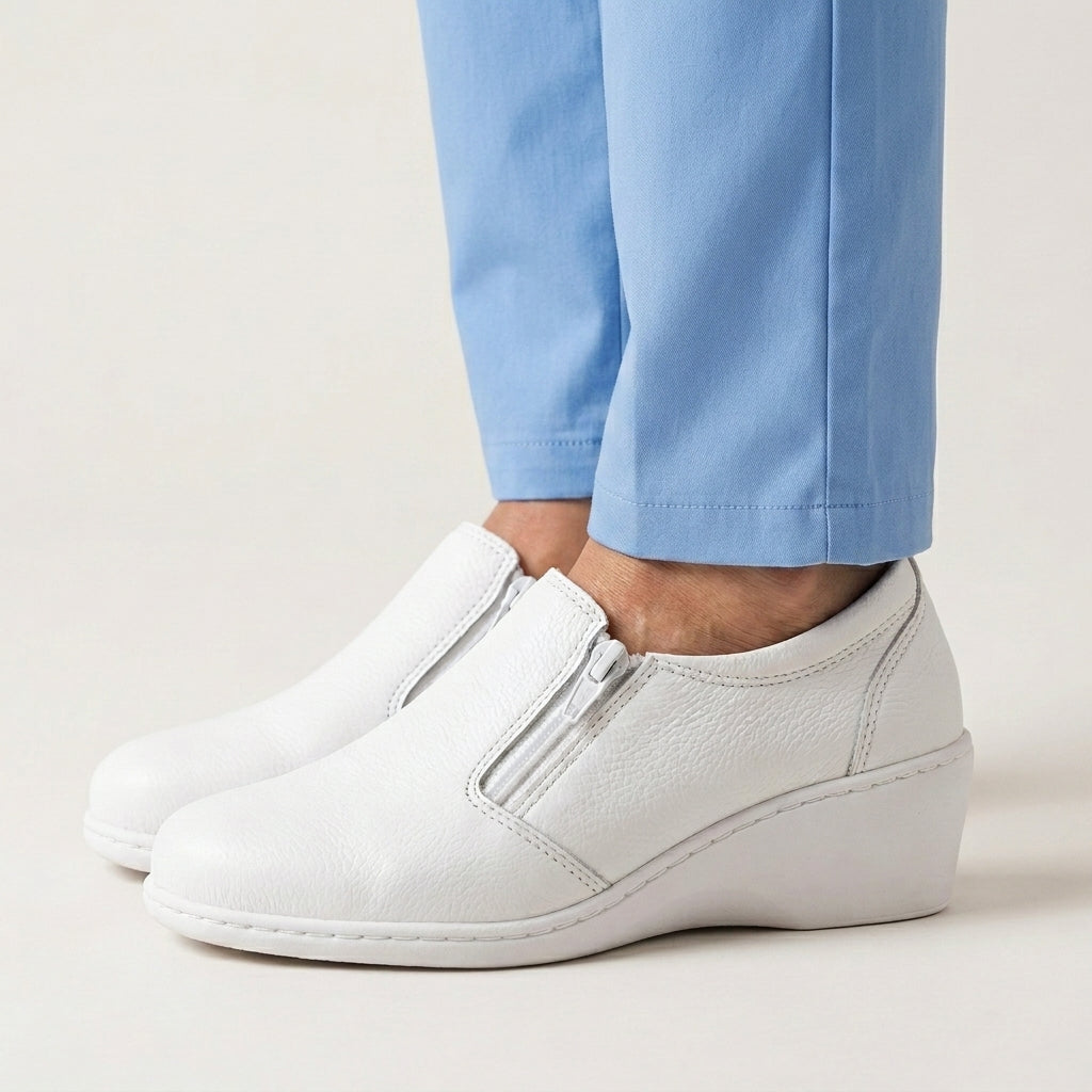 Zapato Rómulo Línea Enfermería Blanco para Mujer — Ref. 2714