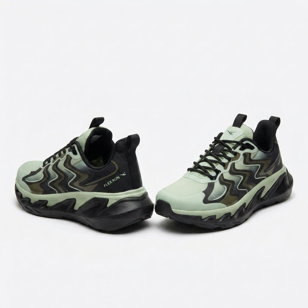 Tenis FLEXRUN RUNNING ONDAS VERDE