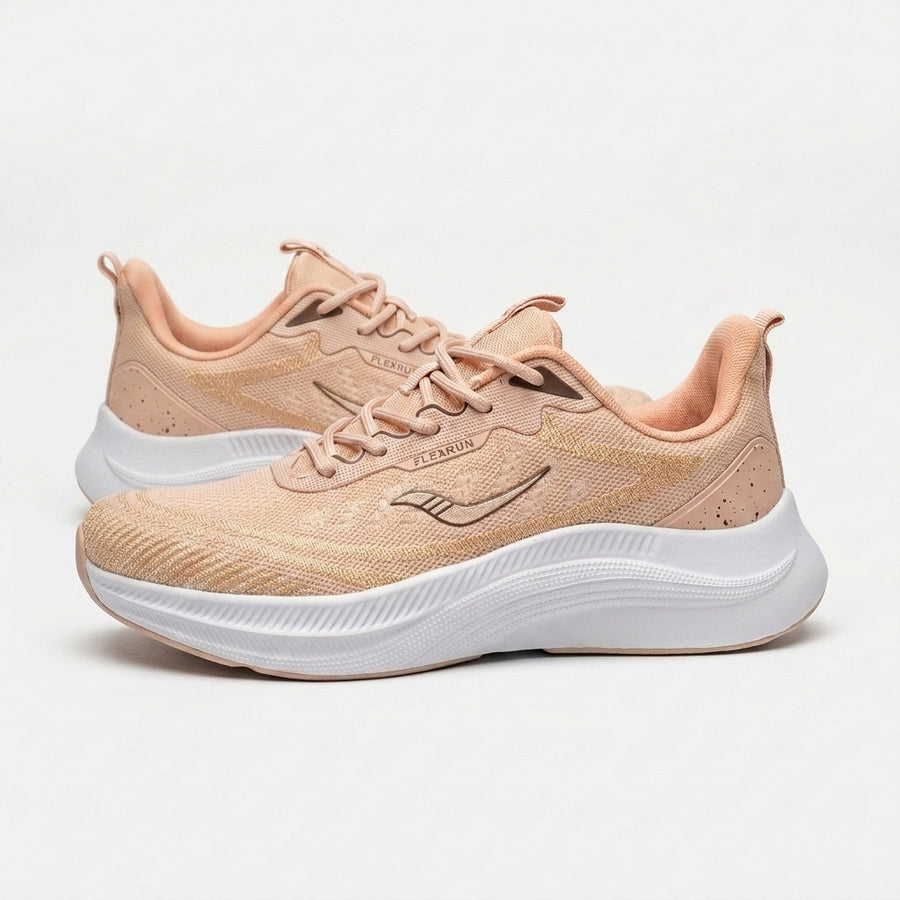 Tenis FLEXRUN RUNNING Rosado Beige para Mujer — Ref. F5