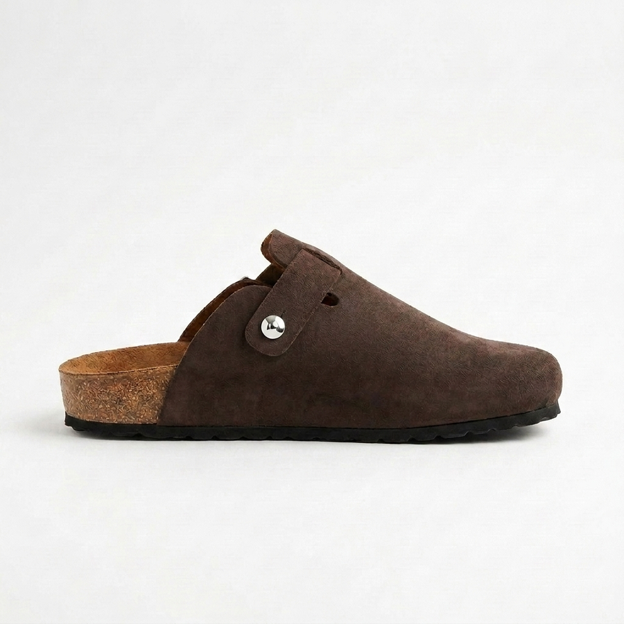 Suecos de Cuero con Hebilla para Hombre — Plantilla Anatómica