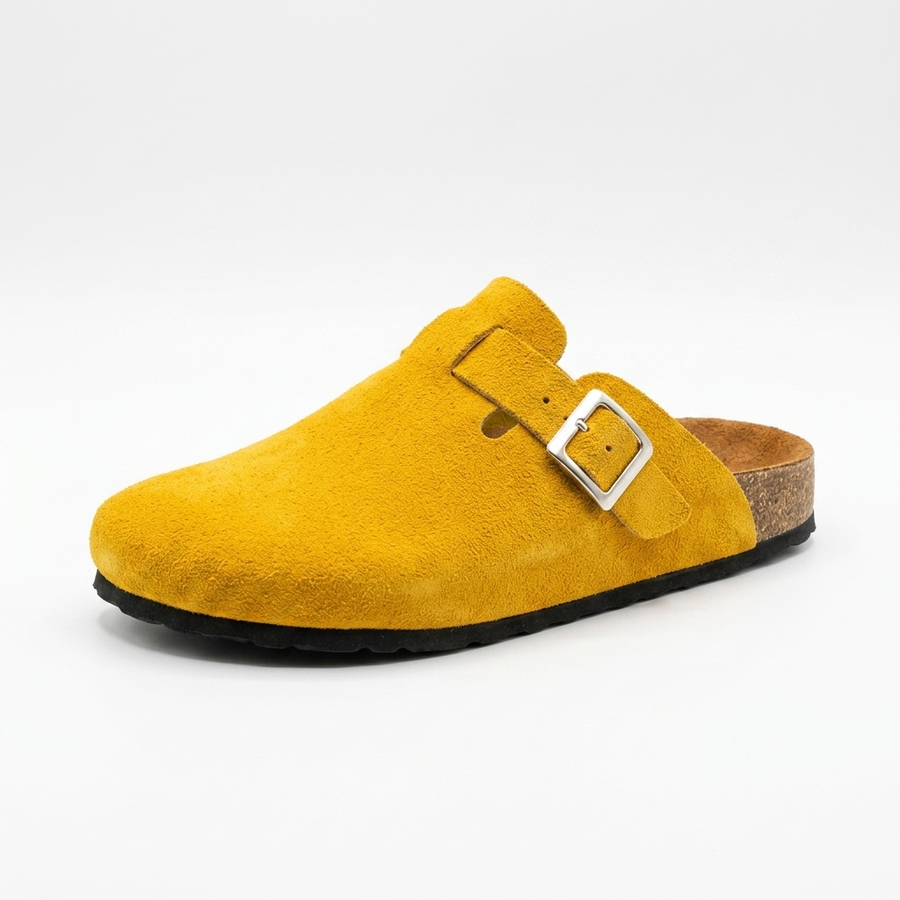 Suecos de Cuero con Hebilla para Hombre — Plantilla Anatómica