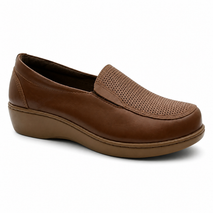 Mocasín Rómulo Confort Calado en Cuero para Mujer — Ref. 3652