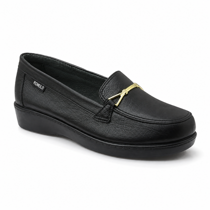 Zapato Rómulo en Cuero Negro para Mujer — Ref. 3789
