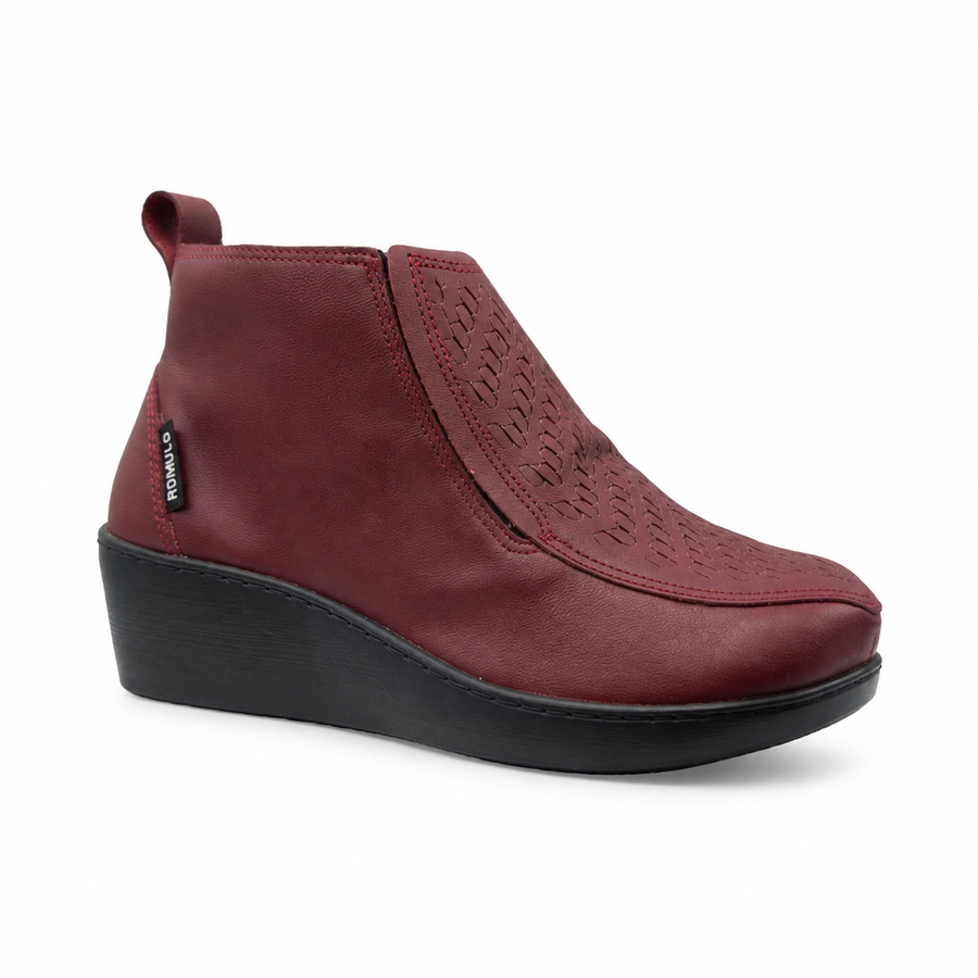 Bota Rómulo en Rojo para Mujer — Ref. 6038