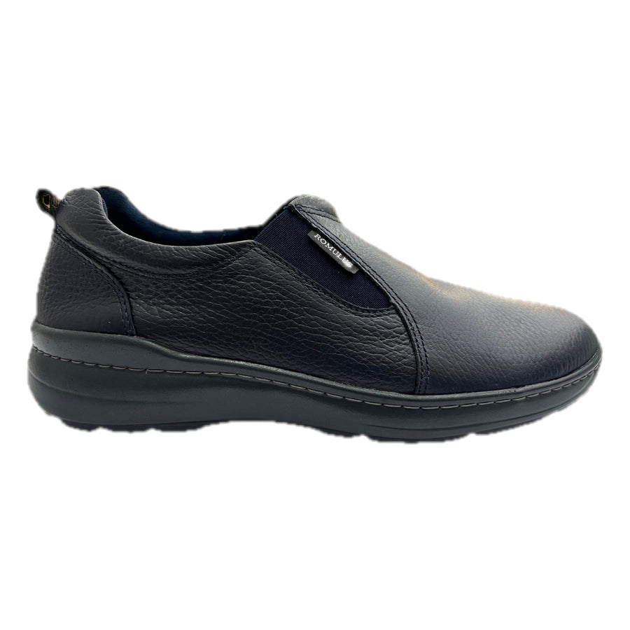 Mocasín Rómulo Softy Junior En Cuero Azul para mujer