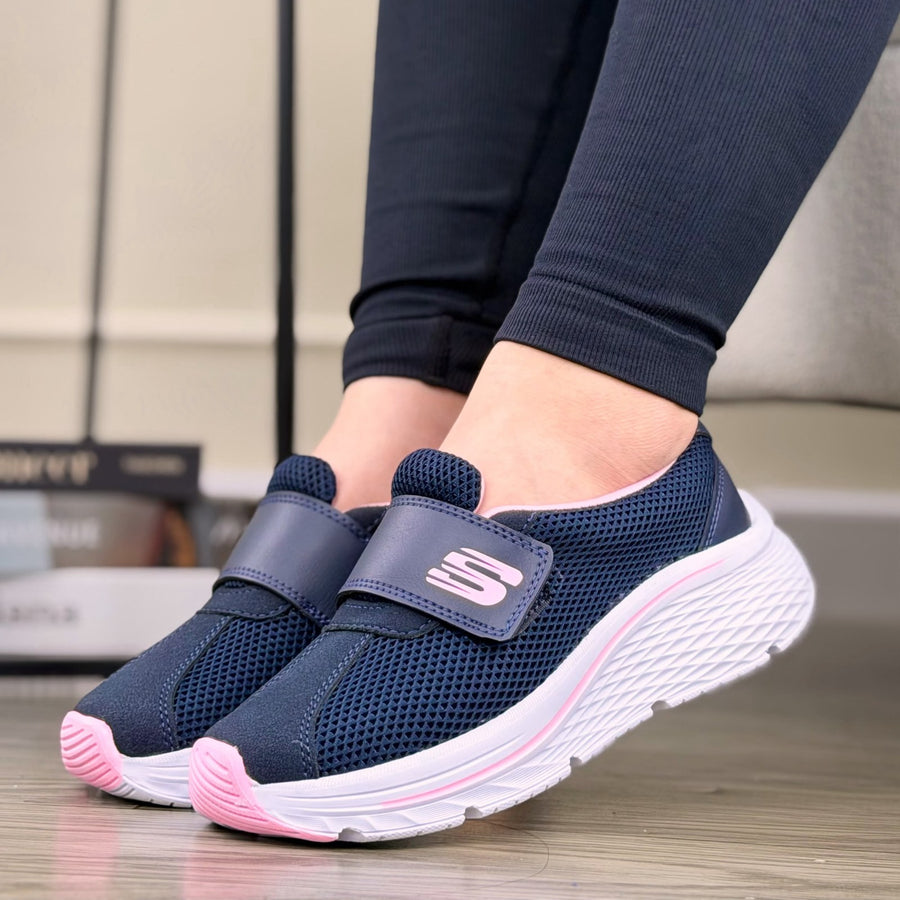 Tenis con Velcro en Malla y Sintético para Mujer – Azul