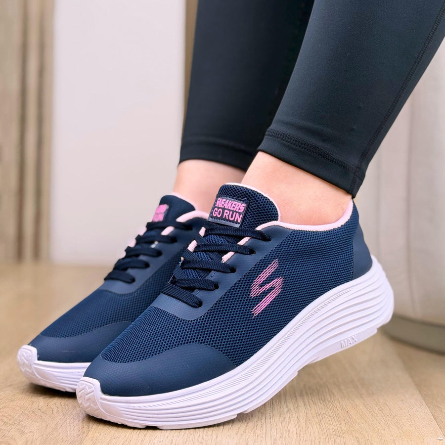 Tenis Ultralivianos con Suela Flexible para Mujer – Azul