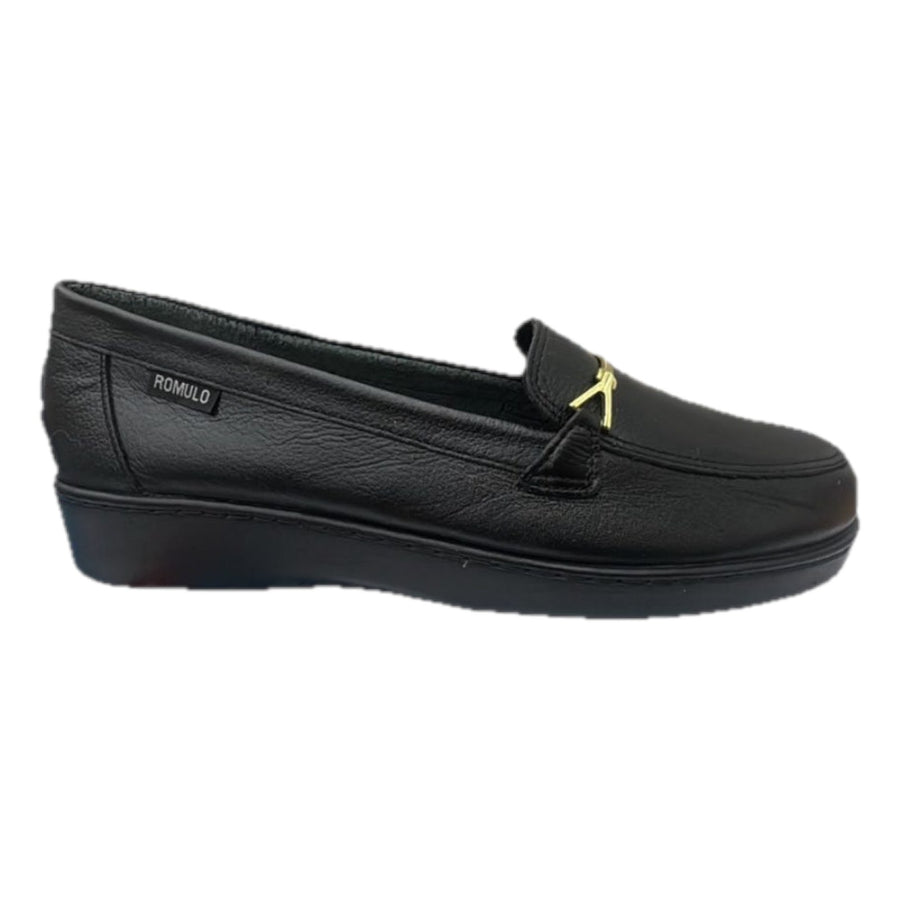 Zapato Rómulo en Cuero Negro para Mujer — Ref. 3789