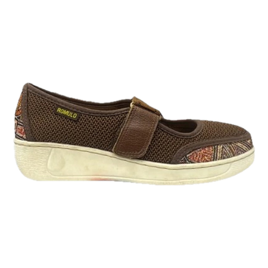 Zapato Rómulo en Textil Nut y Tule para Mujer — Ref. 3889